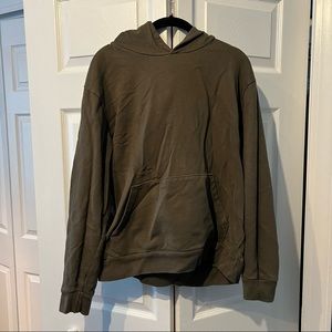 Zara Man Essentials Army Green Hoodie